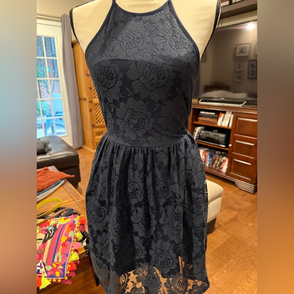 Abercrombie & Fitch Black Halter Sundress Cocktail